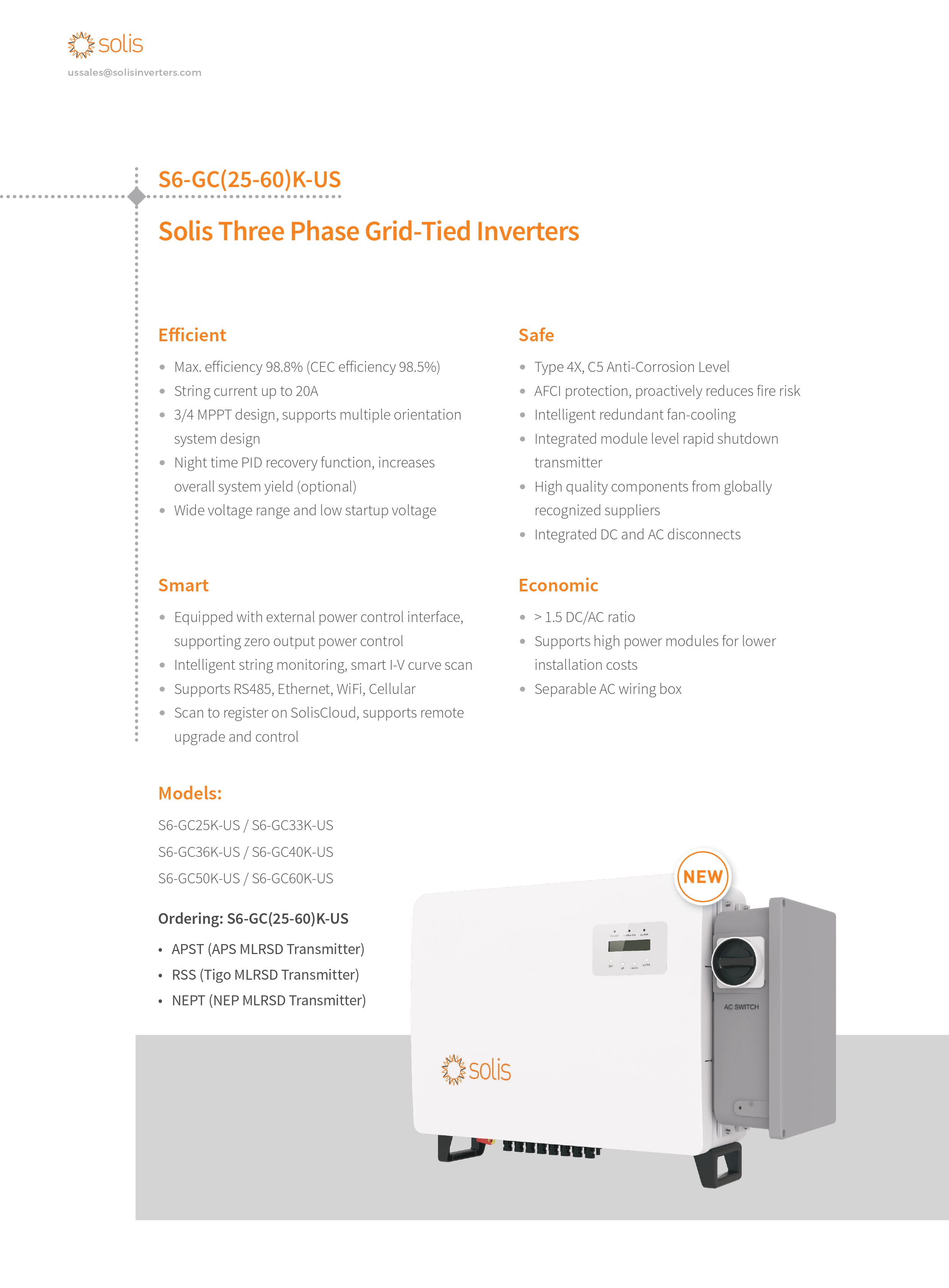 Jinlang inverter-S6-GC(25-60)K-US