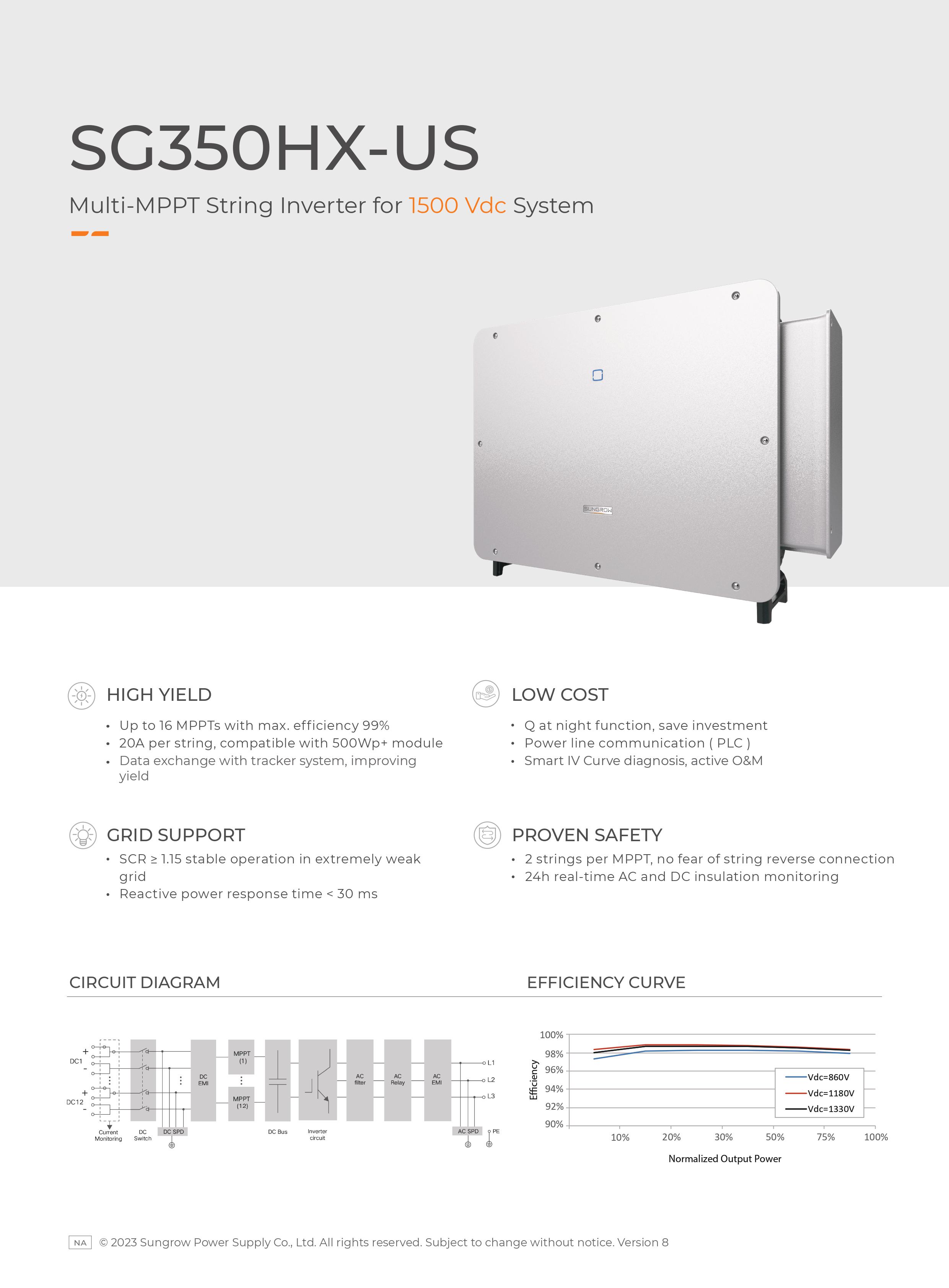 Sunshine inverter-SG350HX-US